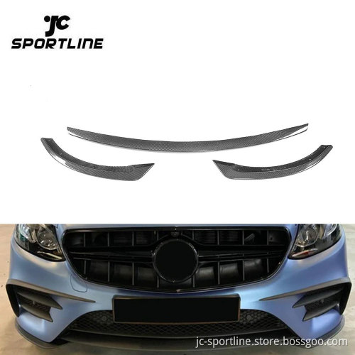Carbon Fiber Front Chin Lip for Mercedes-Benz W213 E43 AMG Sport Sedan 17-18
